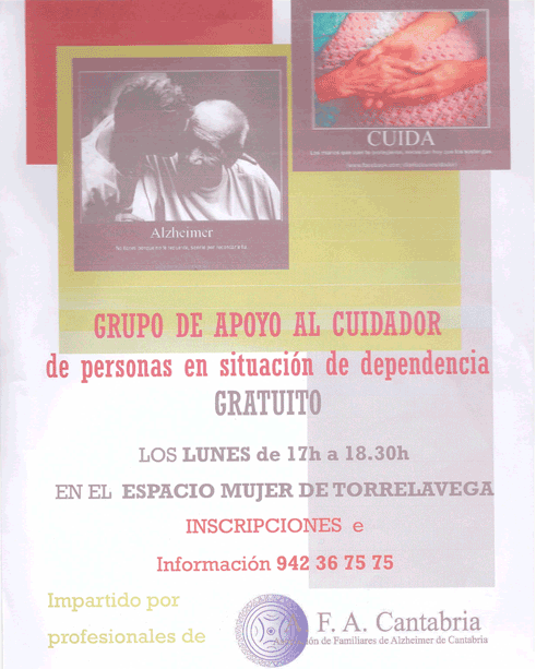 GRUPO DE APOYO AL CUIDADOR de personas en situación de dependencia